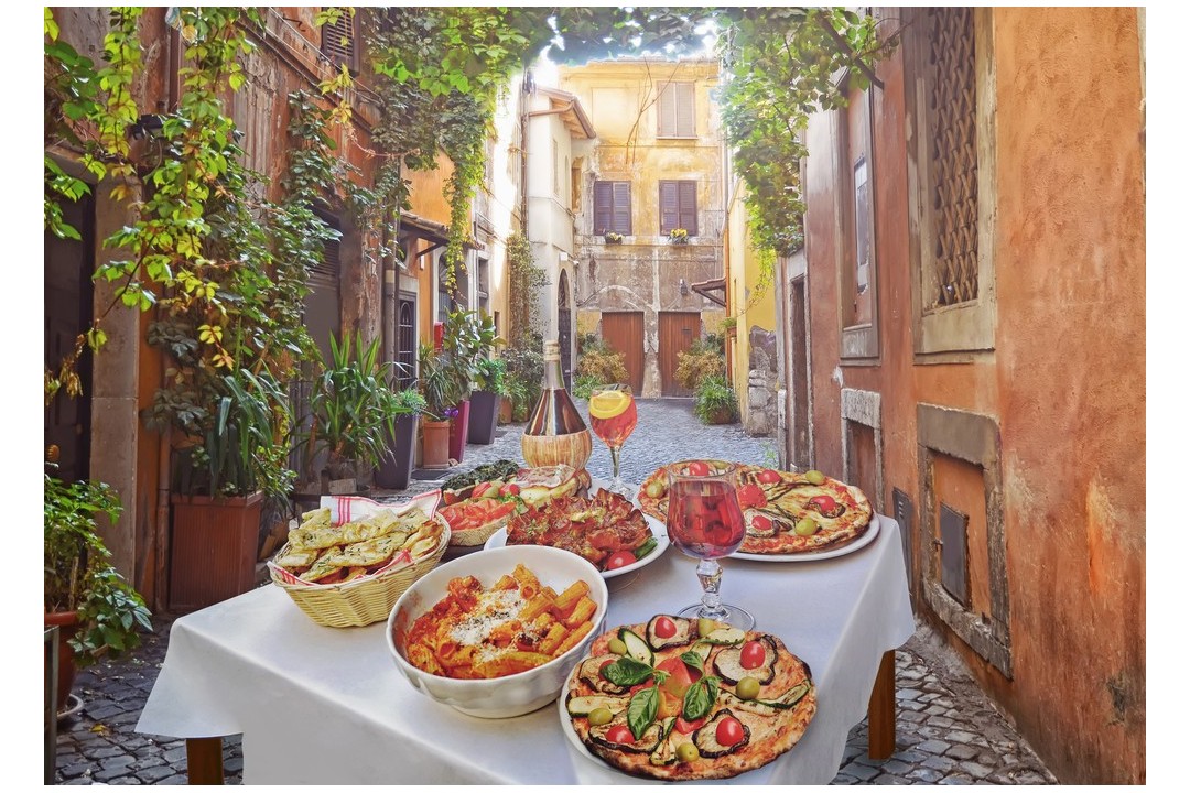 Cena de pasta en Roma
